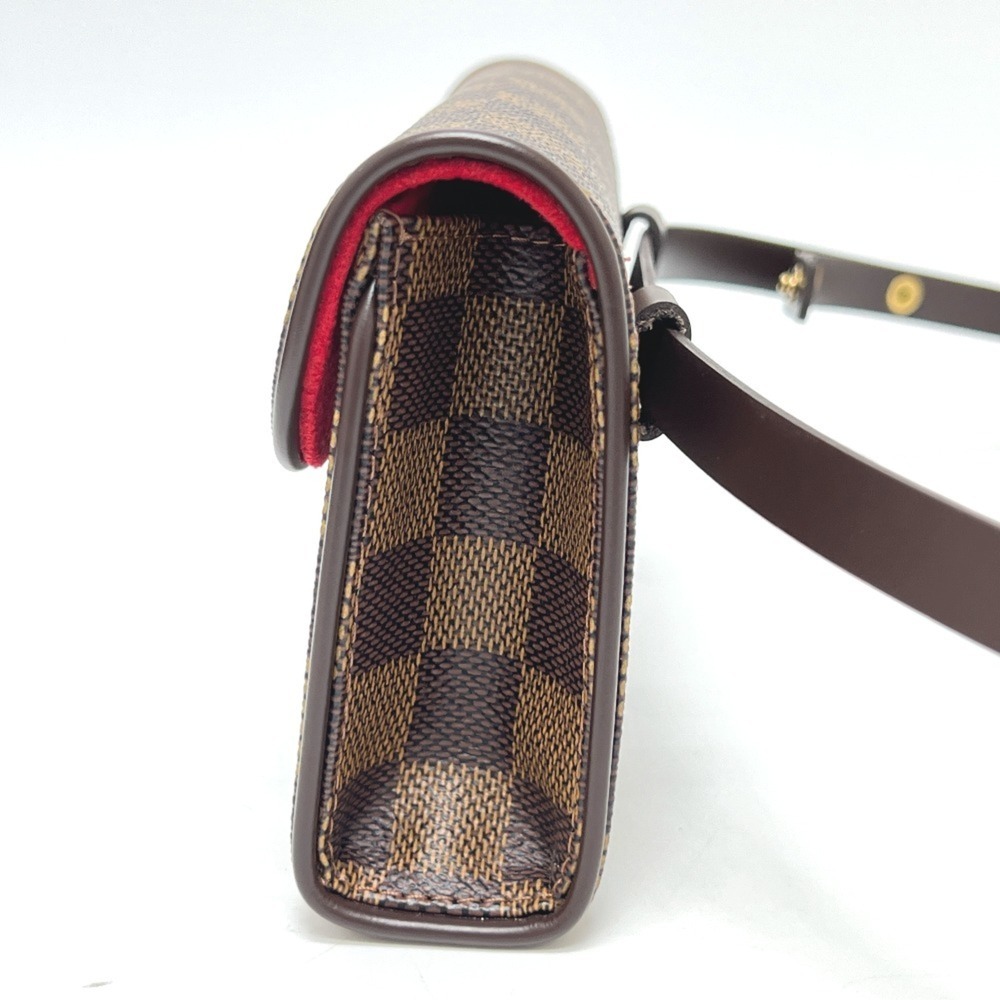 LOUIS VUITTON Authentic Brown Damier Canvas Pochette Hobo Bag - Picture 3 of 16